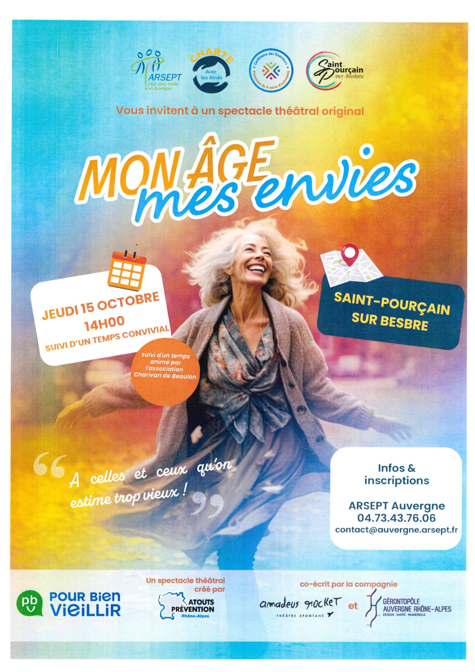 Affiche Théatre Bien vieillir